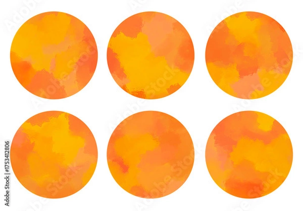 Fototapeta 水彩のにじみグラデーションのテキストボックス・フレーム