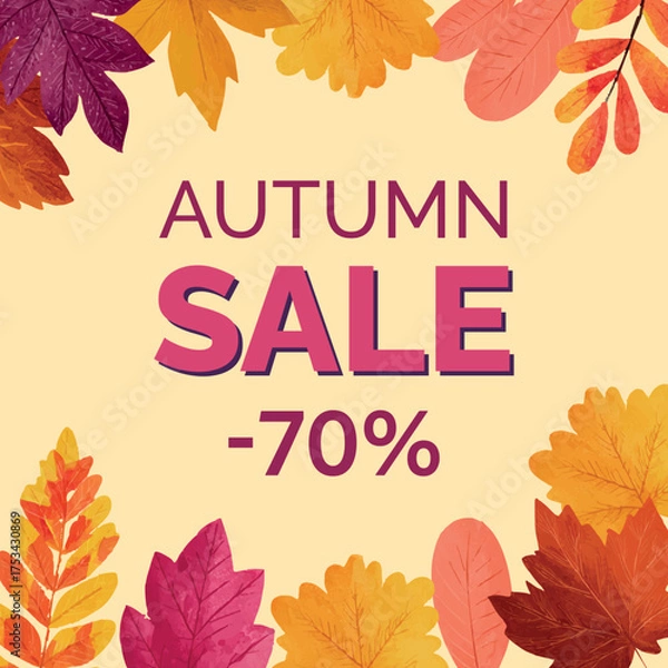 Obraz autumn leaves frame