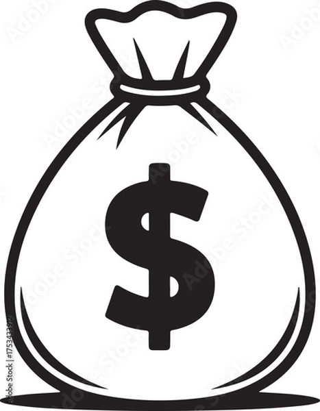 Obraz Dollar currency icon vector illustration design
