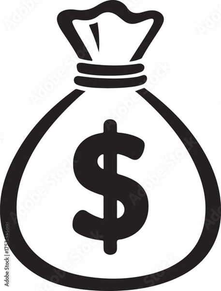 Obraz Dollar currency icon vector illustration design
