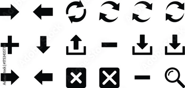 Obraz Silhouette Icon Set