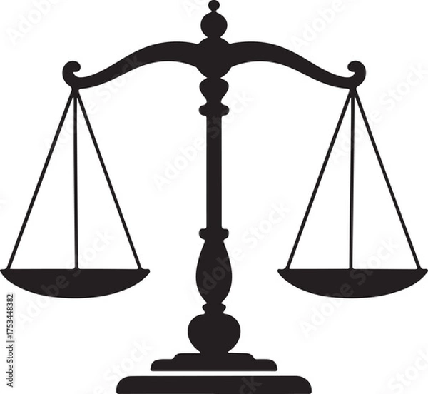 Obraz Retro scales icon simple illustration of retro scales vector icon for web
