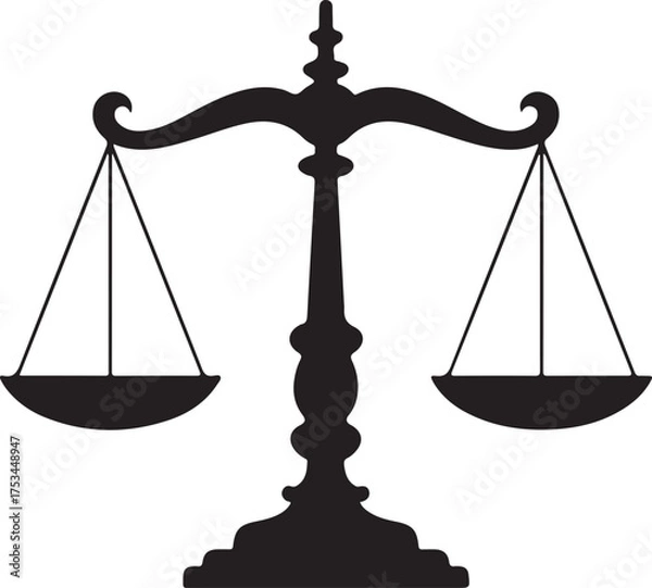 Obraz Retro scales icon simple illustration of retro scales vector icon for web
