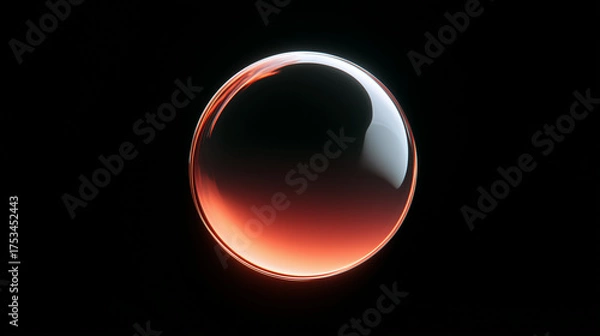Fototapeta glowing sphere with alpha channel