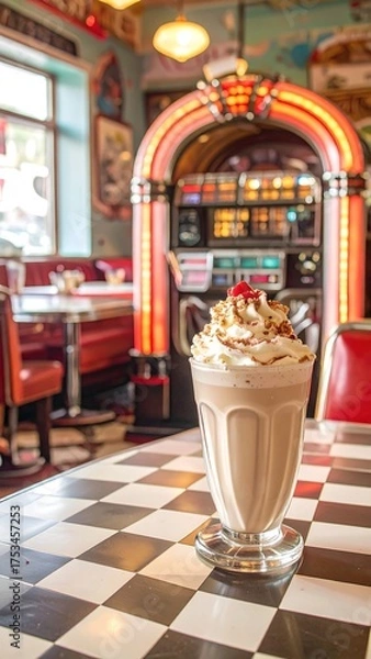 Obraz Retro diner milkshake