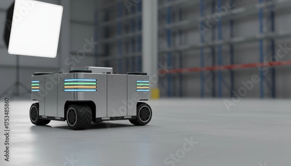 Obraz Autonomous Mobile Robot in Warehouse