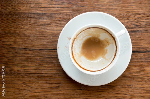 Obraz empty cup of coffee