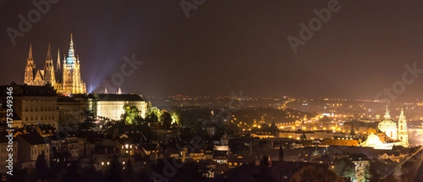Obraz Prague - Night Overview