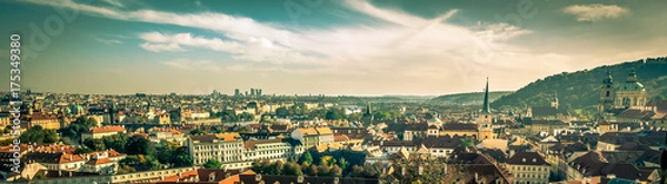 Obraz Vintage Prague - Overview