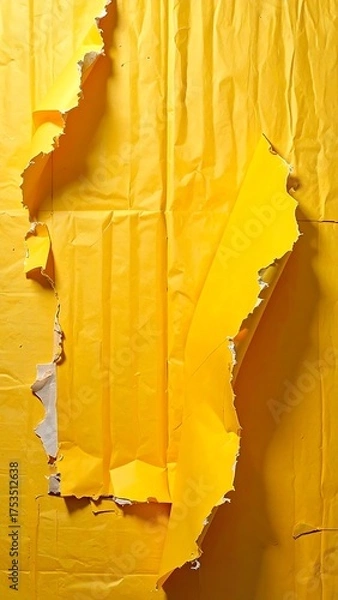 Obraz Ripped Yellow Poster