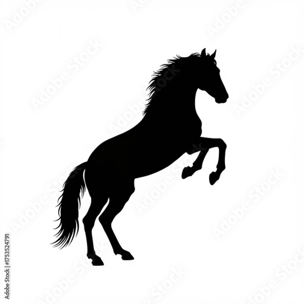 Obraz horse silhouette vector