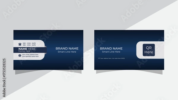 Fototapeta Modern Business Card and Template Design with Modern Layout.