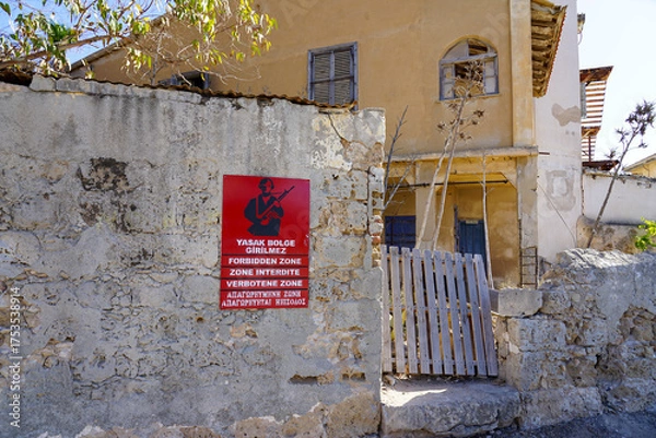Fototapeta Varosha, the abandoned city in Famagusta in North Cyprus