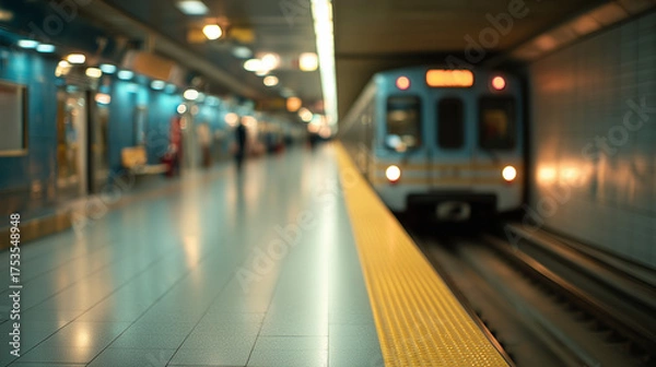 Obraz Blurred subway background