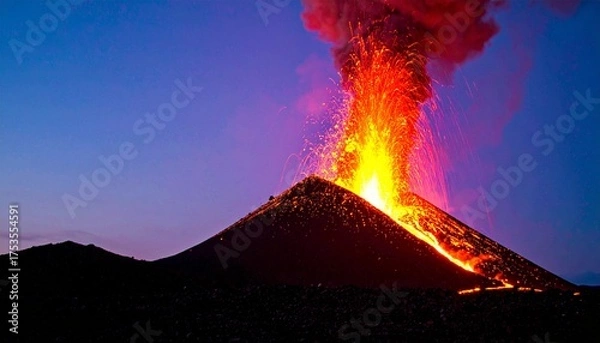 Obraz A vivid image of natural destruction.