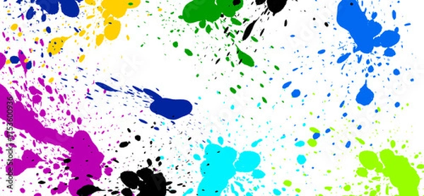 Obraz Colorful paint splatter background