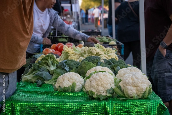 Obraz Fresh Vegetable Produce at a Farmer's Market