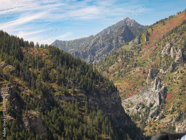 Obraz Wide angle view of a canyon