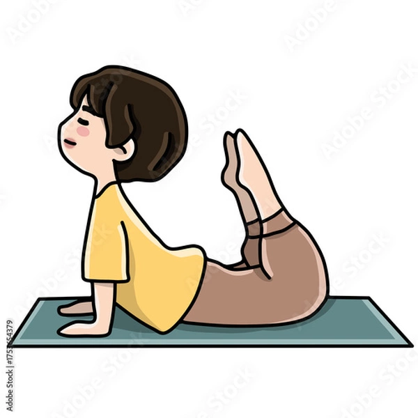 Obraz Character in yoga pose 