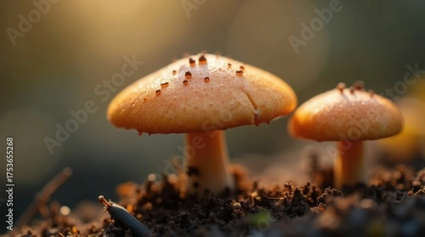 Fototapeta macro of a mushroom