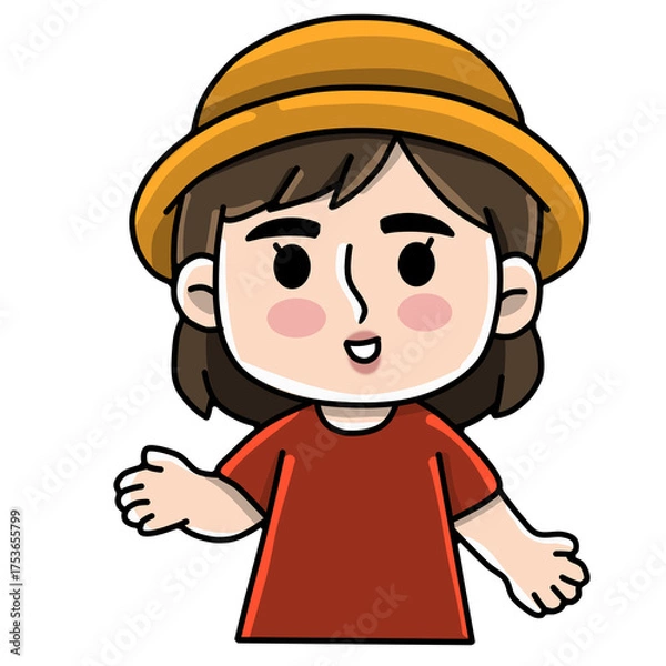 Obraz Little girl character 