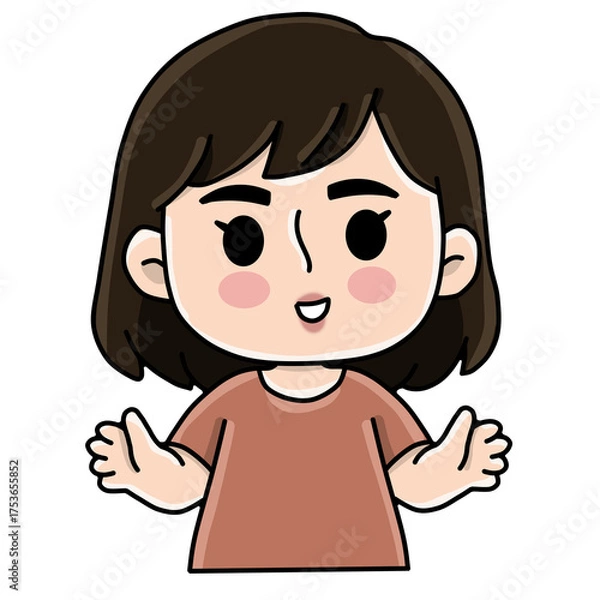 Obraz Little girl character