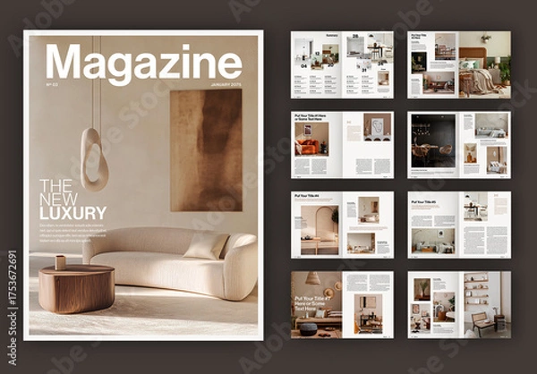 Obraz Magazine Layout