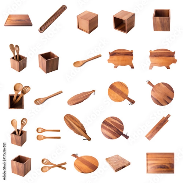 Fototapeta Bread Paddle Isolated On a White Background