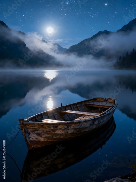 Obraz boat on the lake