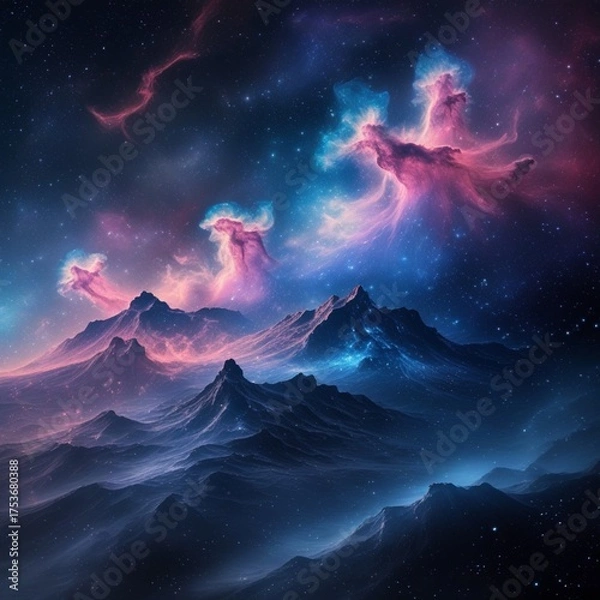 Obraz northern lights at night