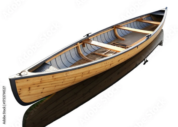 Fototapeta canoe on a isolated transparent background