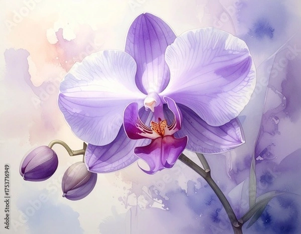 Fototapeta Nebelorchidee – geheimnisvolle Blüte im Dunst