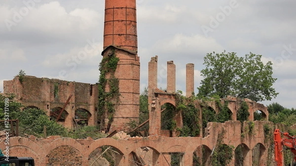 Fototapeta old abandoned factory