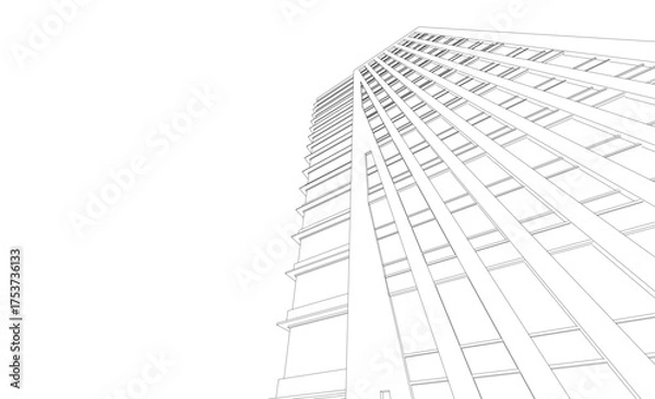 Obraz abstract architecture vector 3d illustration	
