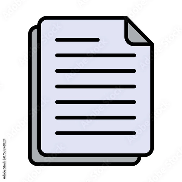 Fototapeta Document Icon