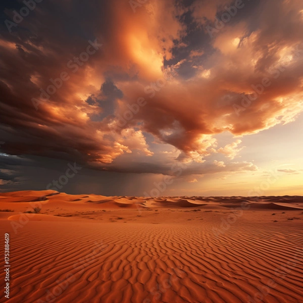 Obraz sunset in the desert