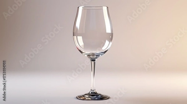 Fototapeta empty wine glass