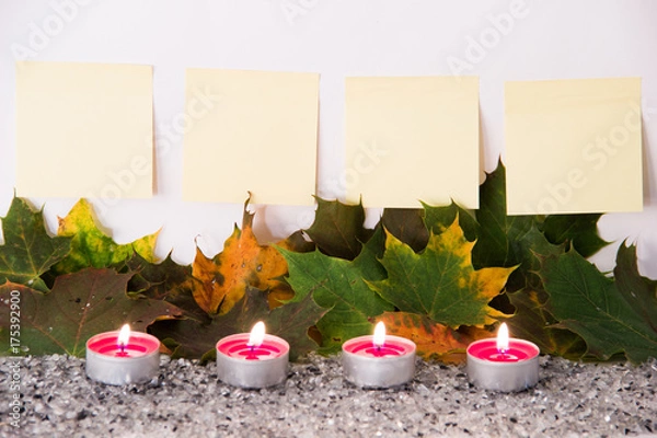 Obraz Advent mit Post it leer