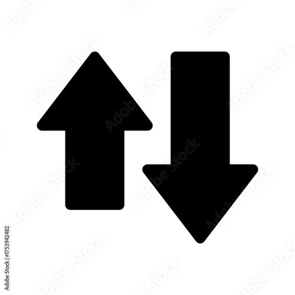 Fototapeta Volatility Icon Vector Symbol Design Illustration