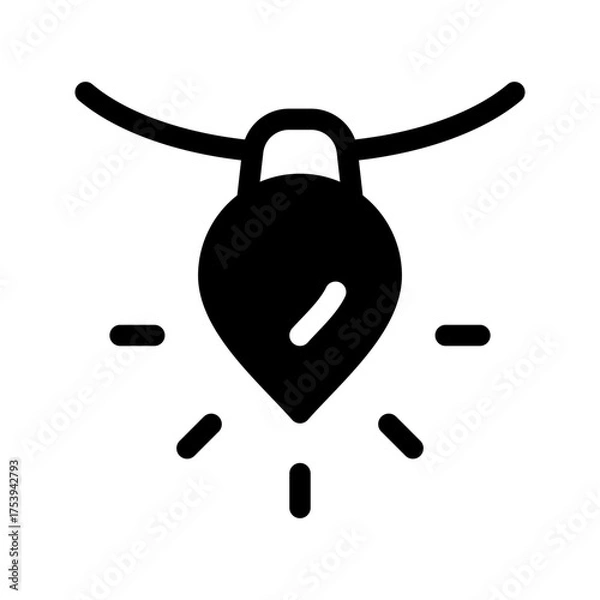 Fototapeta Bauble Icon Vector Symbol Design Illustration