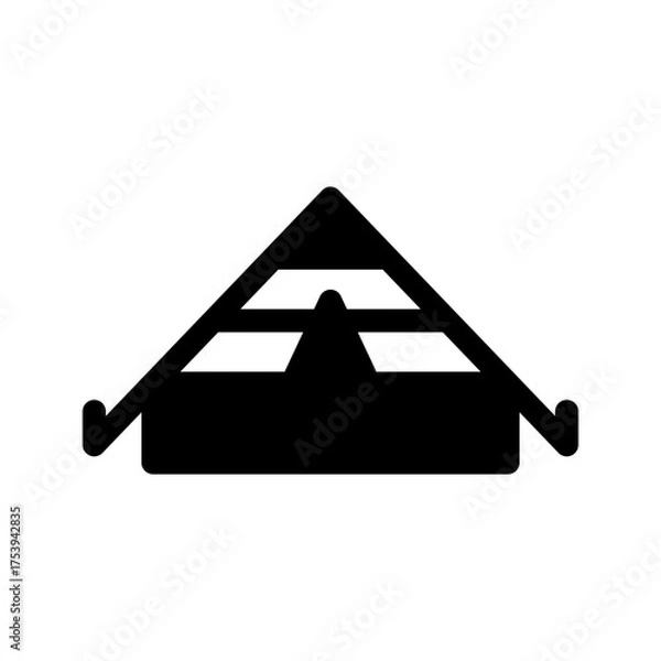 Fototapeta Tent Icon Vector Symbol Design Illustration