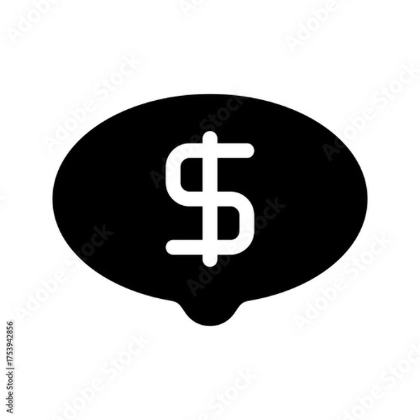 Fototapeta Chat Icon Vector Symbol Design Illustration