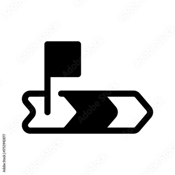 Fototapeta Finish Icon Vector Symbol Design Illustration