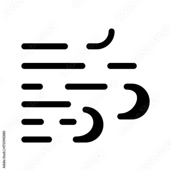 Fototapeta Wind Icon Vector Symbol Design Illustration