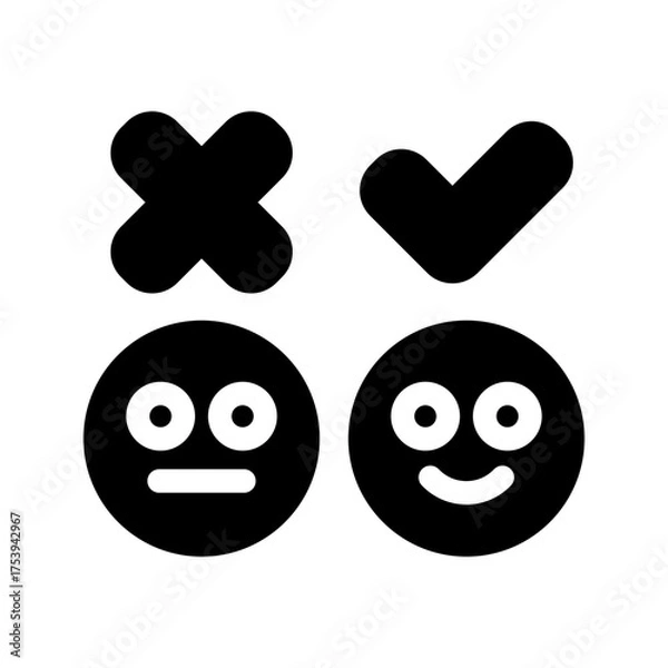 Fototapeta Survey Icon Vector Symbol Design Illustration