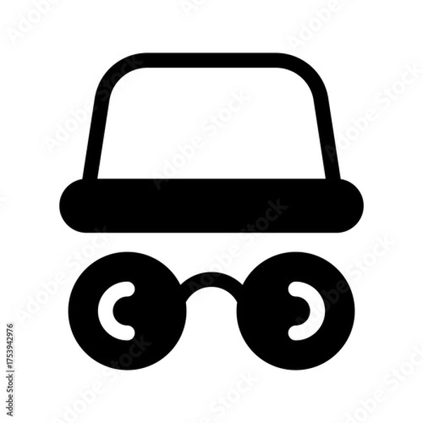 Fototapeta Incognito Icon Vector Symbol Design Illustration