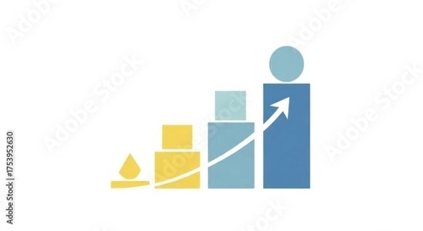 Fototapeta  Geometric Abstract Clip Art for Personal Growth and Self-Improvement