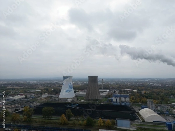 Obraz Kraków - Nowa Huta - Polska - widok z drona