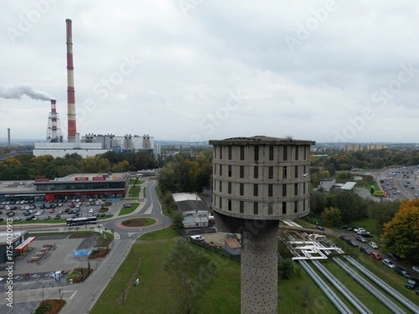Obraz Kraków - Nowa Huta - Polska - widok z drona