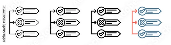 Obraz Prioritize Icon Collection Set Different Style